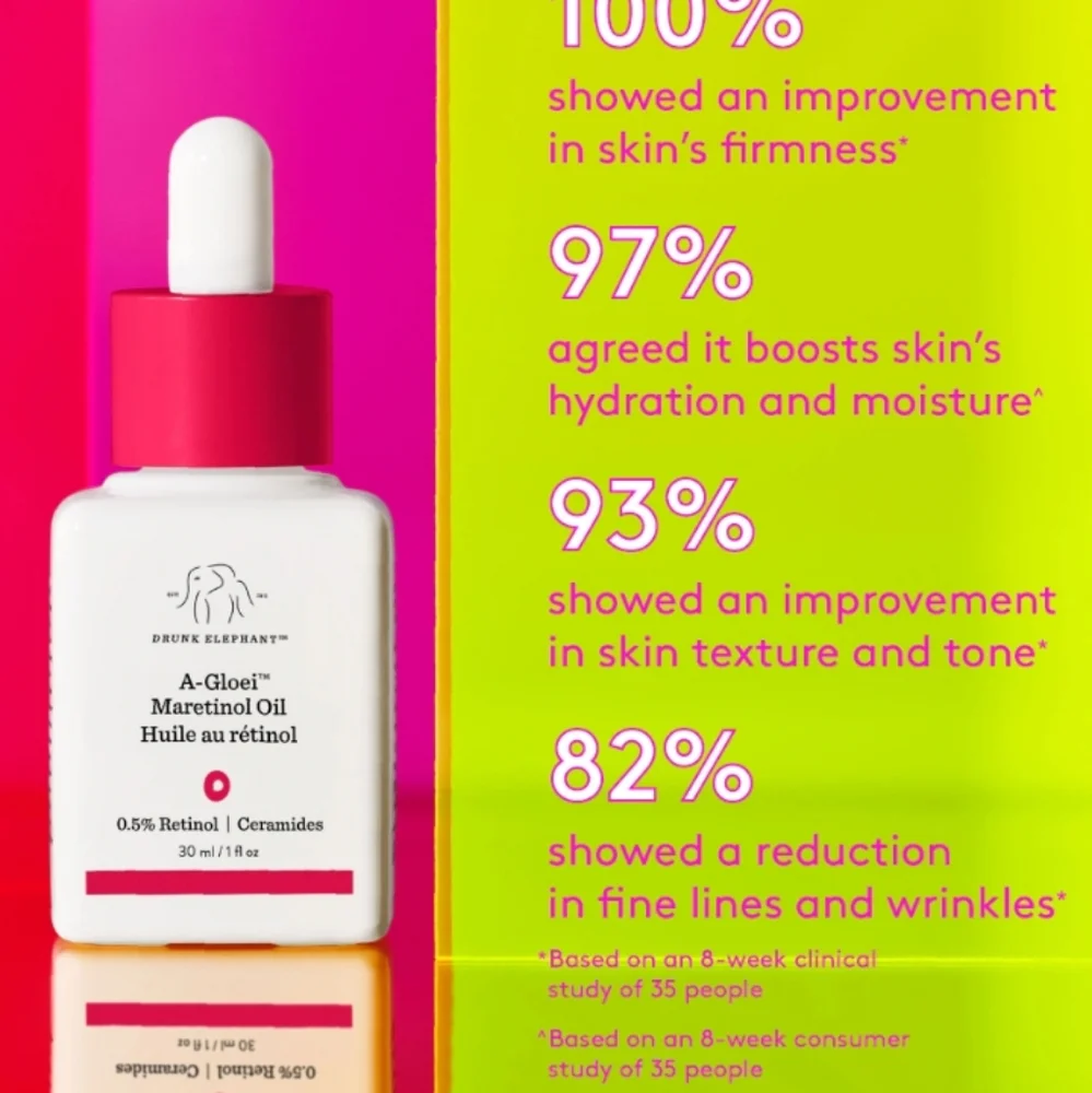 NEW Drunk Elephant A-Gloei Maretinol Oil, 1oz (full size) - Picture 4 of 9